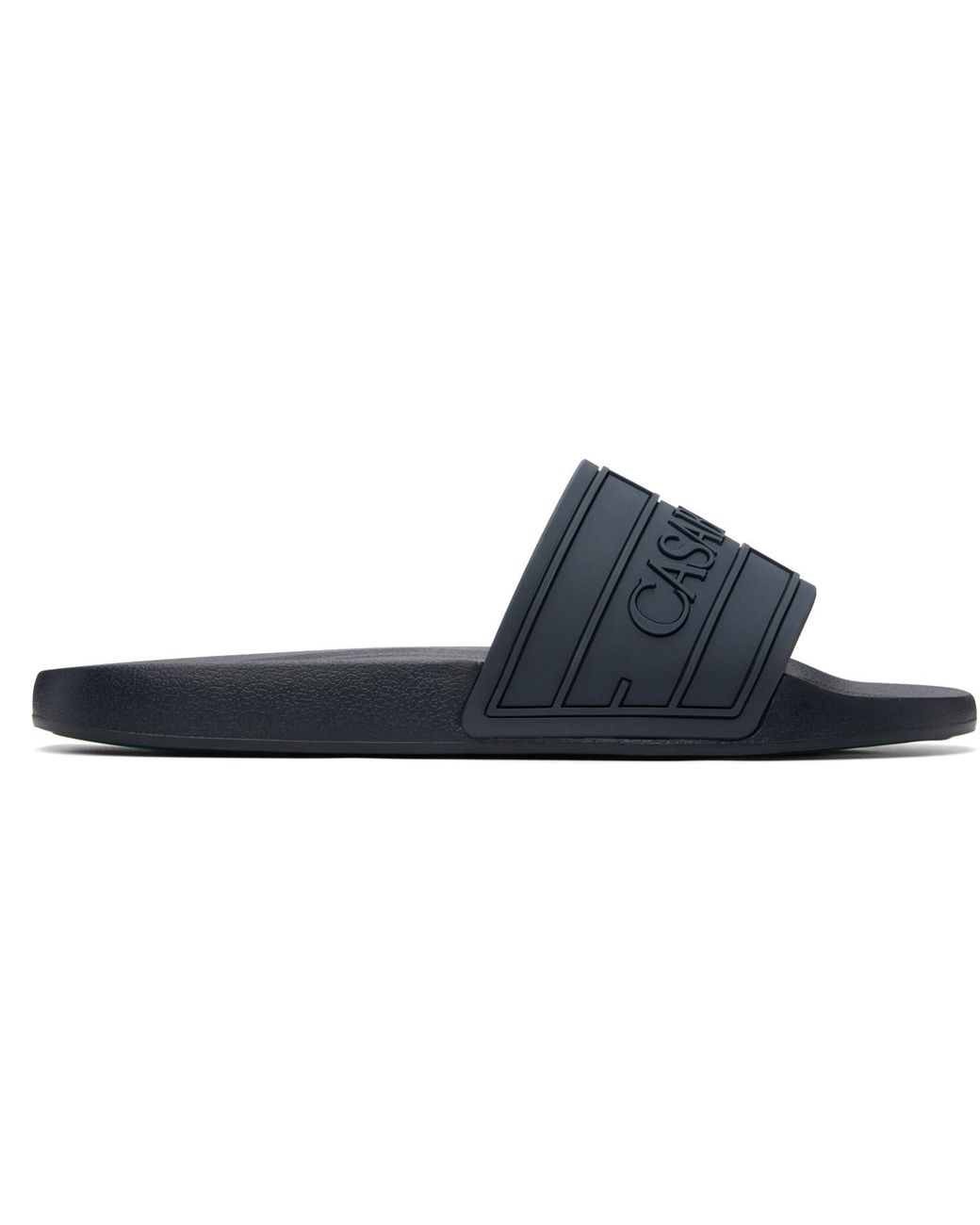 Casablanca Blue Logo Pool Slides for men