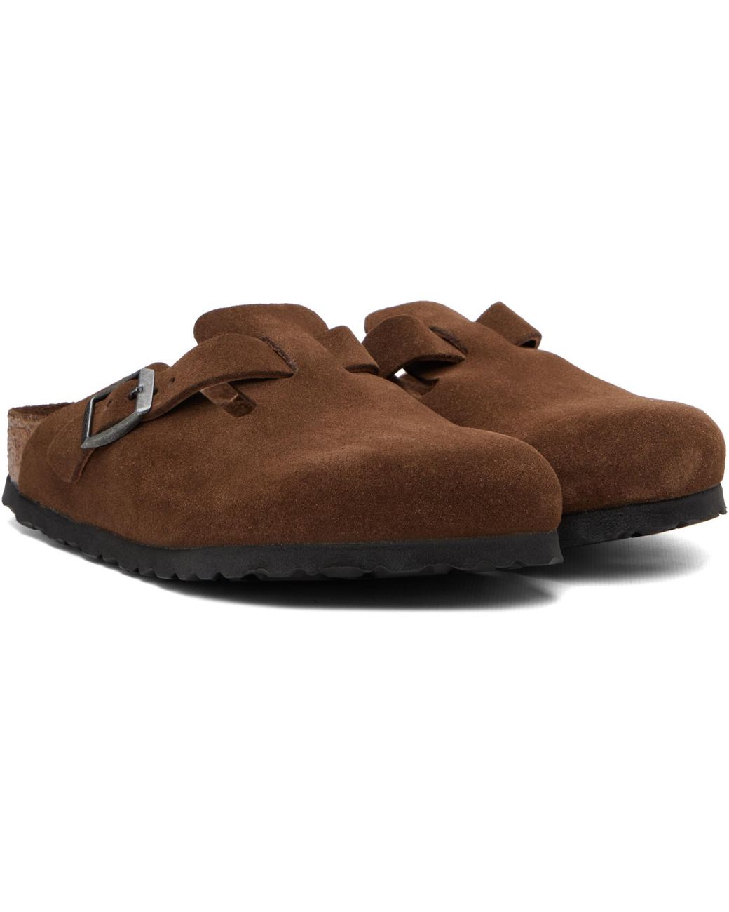 Birkenstock Brown Regular Boston Soft Footbed Loafers