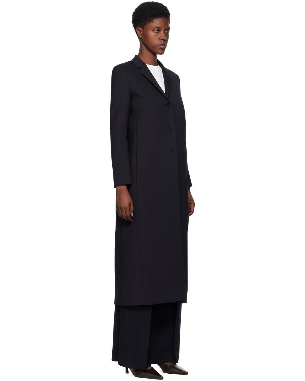 The Row ブラック Sallik コート ブラック | Lyst