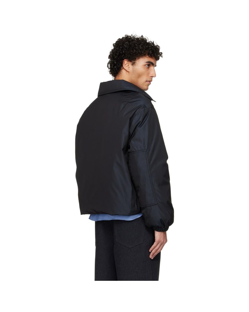 Jil Sander Black Blouson Jacket for men