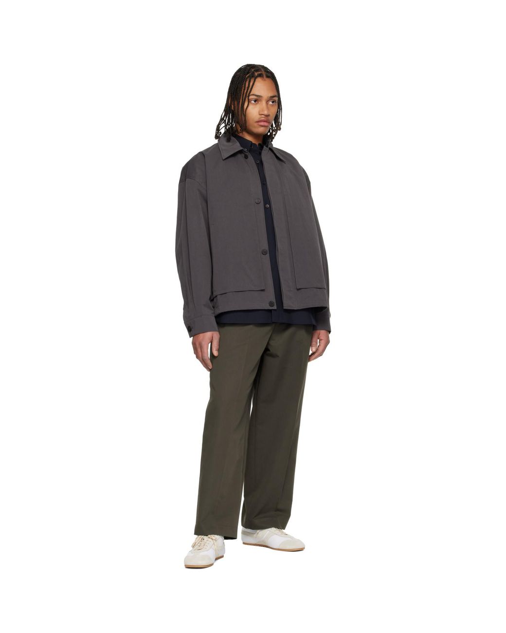 LE17SEPTEMBRE Brown Two Tuck Trousers for men