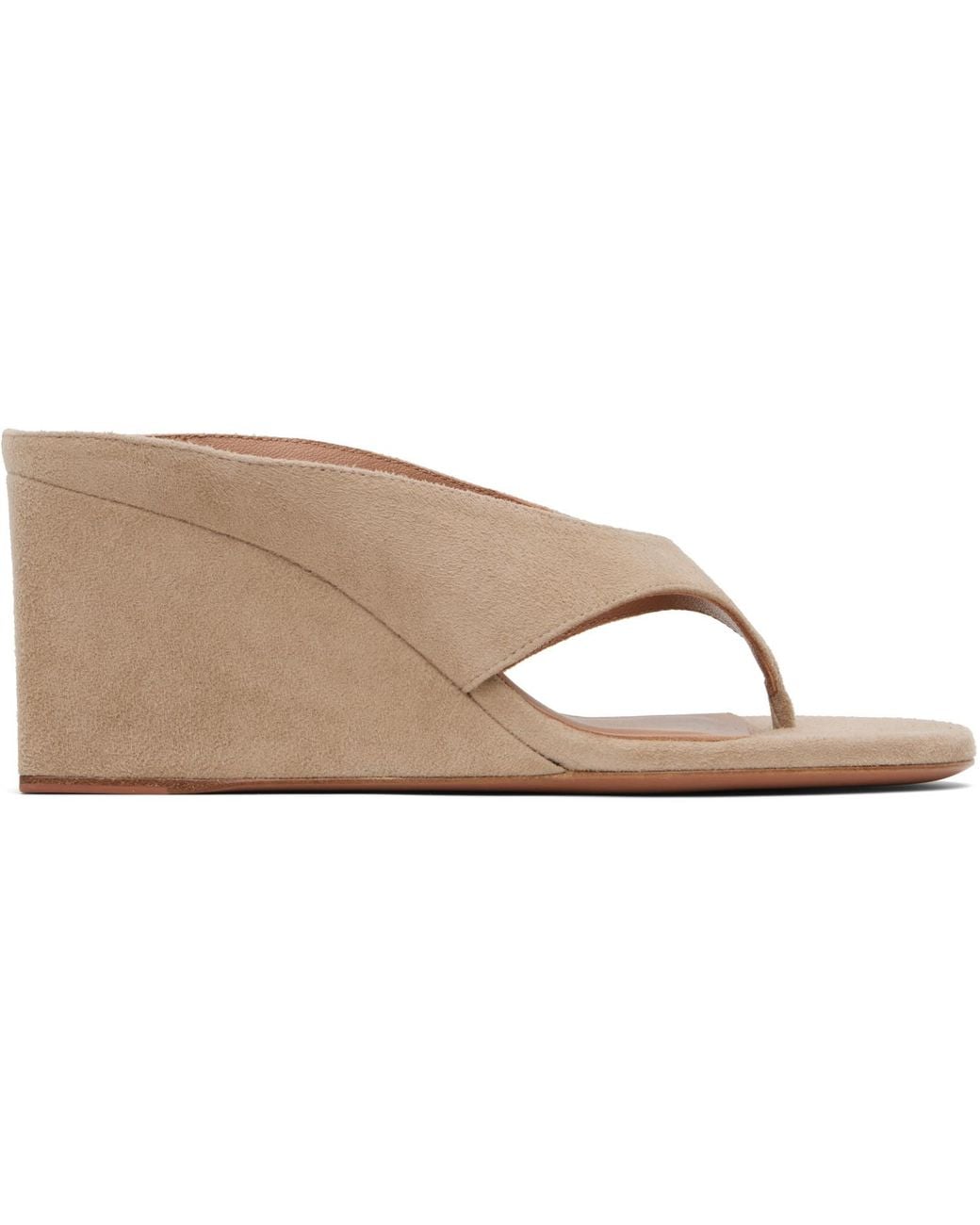 Alaïa Black Cube Thong Mules