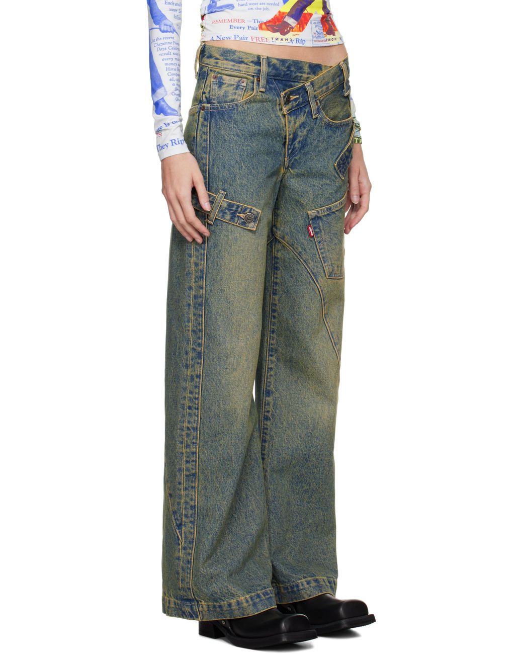 ANDERSSON BELL Levi's Edition Overlay Jeans in Blue | Lyst ANDERSSON BELL Levi's Edition Overlay Jeans in Blue | Lyst
