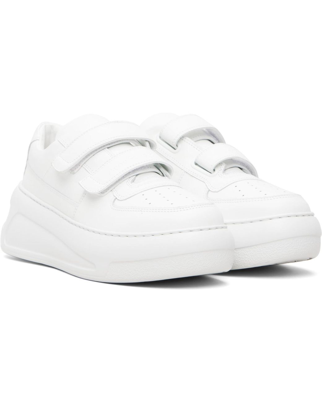 Acne Black Velcro Strap Platform Sneakers for men