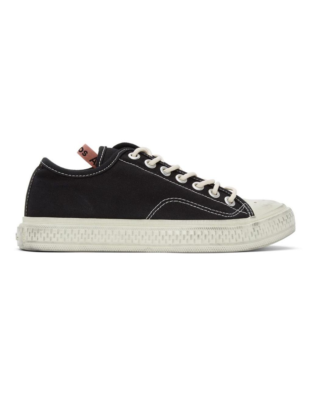 acne studios distressed canvas sneakers