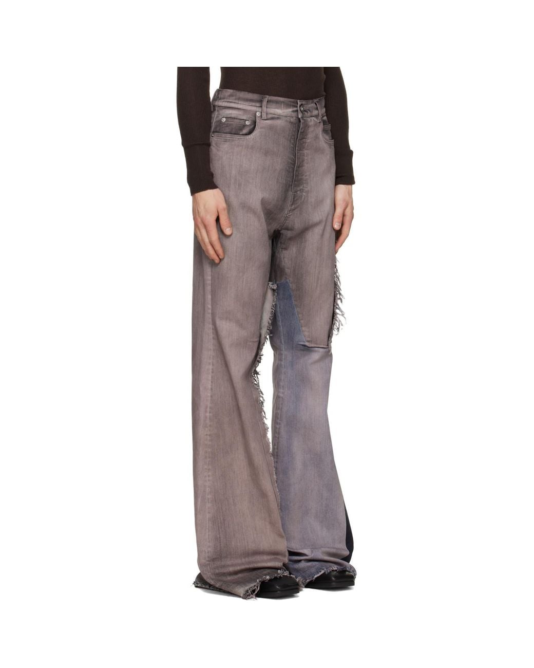 Rick Owens Brown Tower Bolan Bootcut Jeans for men