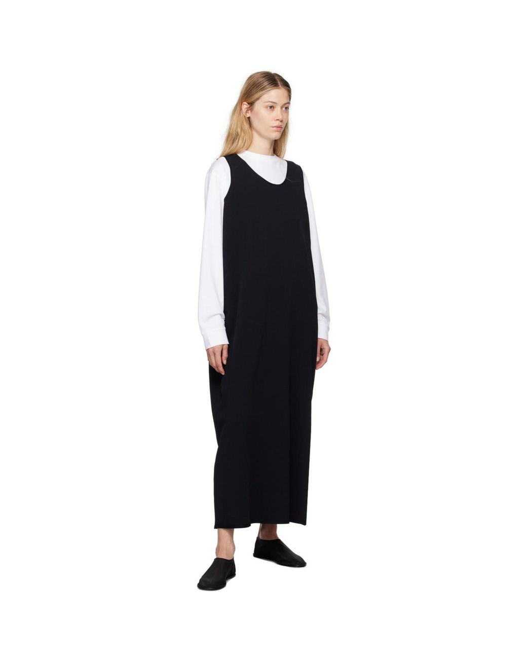 The Row Black Sock Slippers