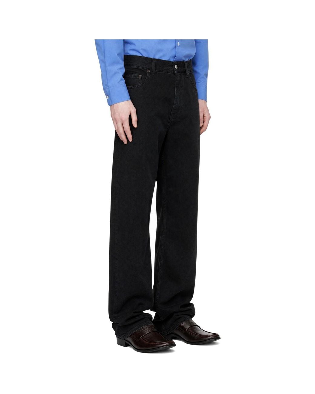 MM6 by Maison Margiela Black 5 Pocket Jeans for men