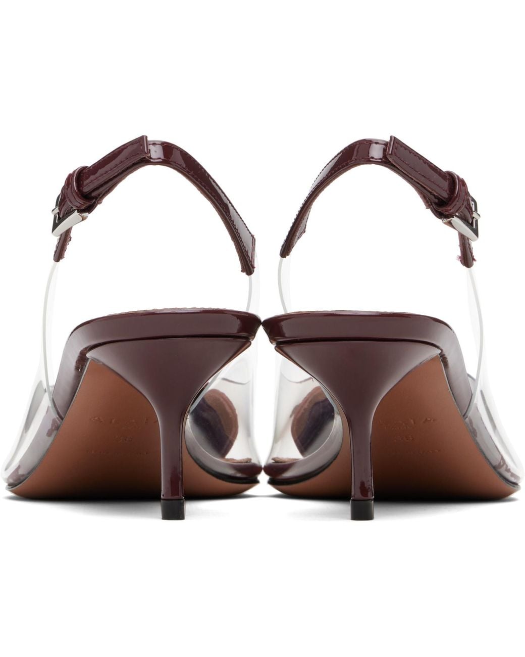 Alaïa Black Burgundy 'Le Coeur' Heels