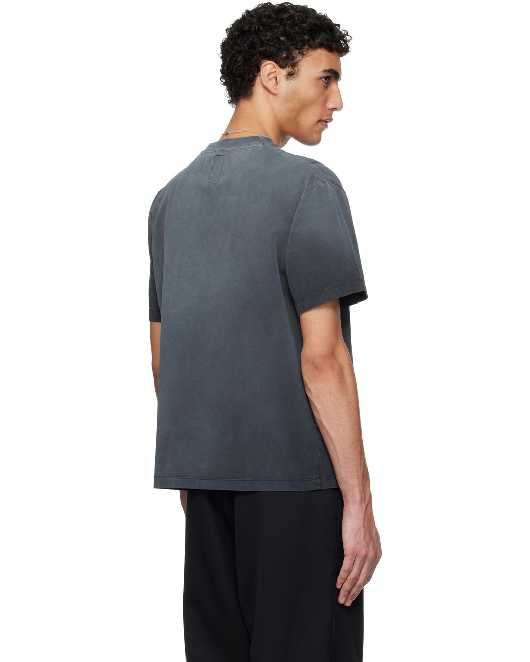 vowels Faded Collegiate T-shirt in Black for Men | Lyst UK