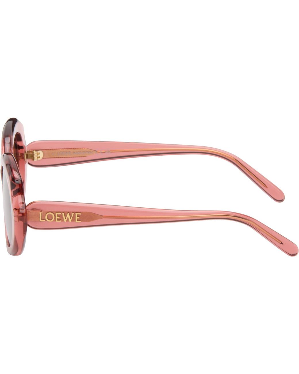 Loewe Pink Mini Slim Oval Sunglasses