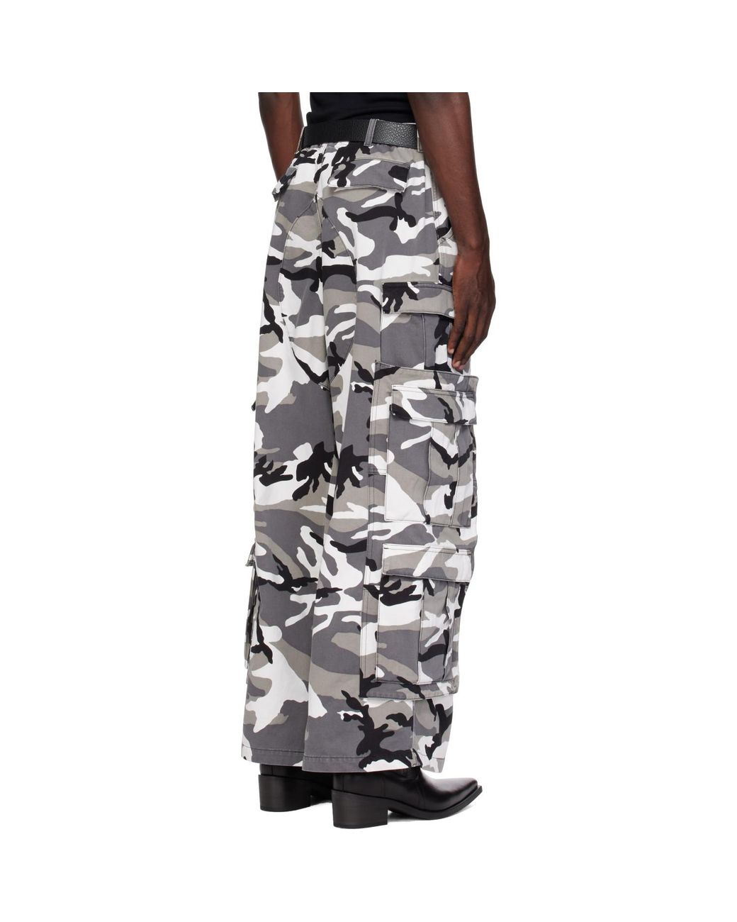 Vetements Black Merged Cargo Pants for men