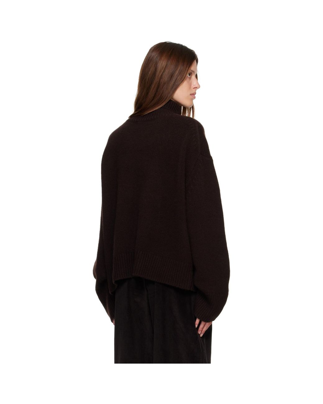 R2W Black Straight Hem Turtleneck