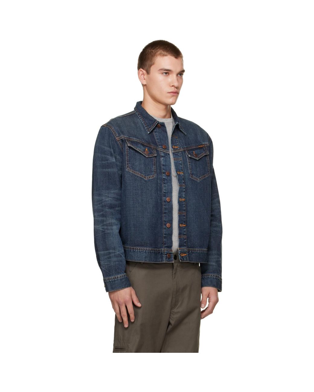 Nudie Jeans Blue Conny Denim Jacket for men