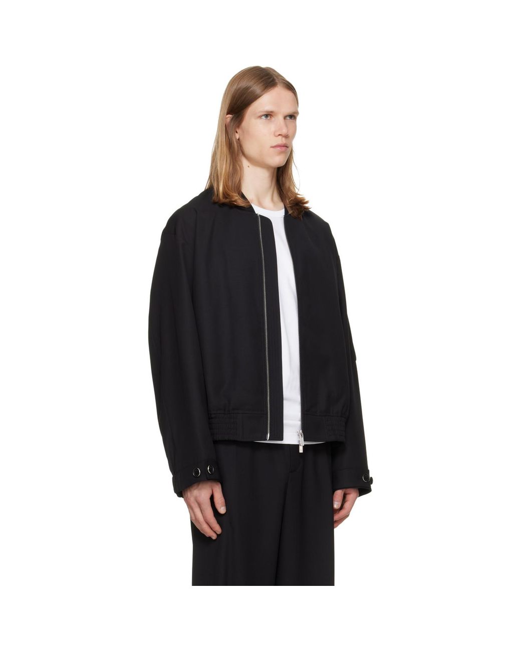 Helmut Lang Black Wardrobe Bomber Jacket for men