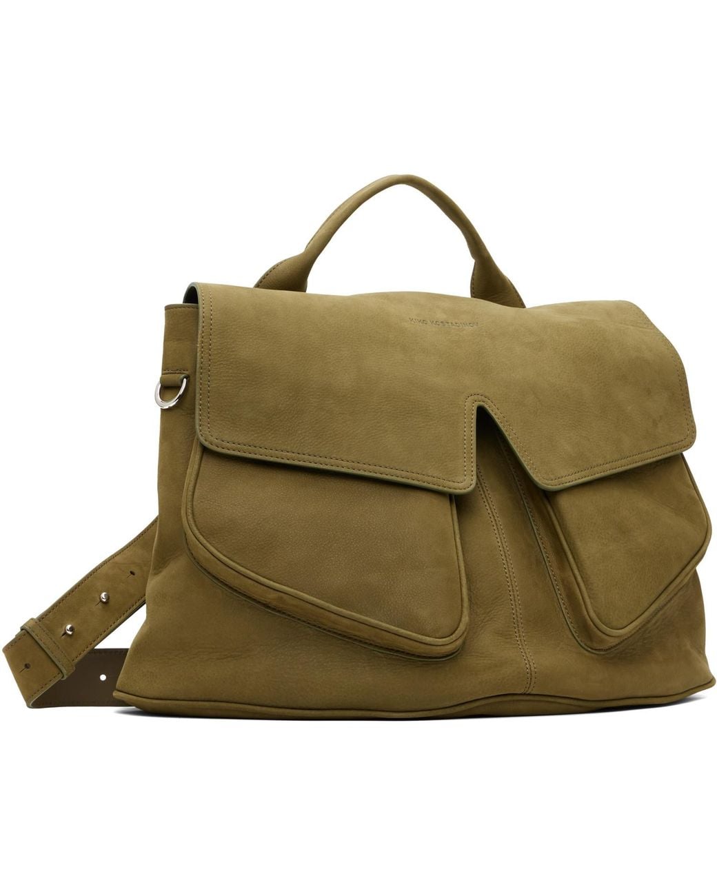 Kiko Kostadinov Green Khaki Mezulari Bag