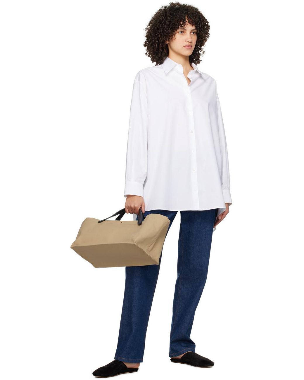 The Row コットン Idaho トートバッグ ブラック | Lyst The Row コットン Idaho トートバッグ ブラック | Lyst