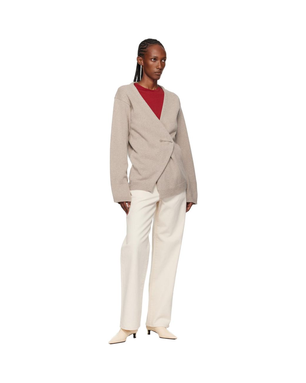 Rohe White Off- Baggy Fit Jeans