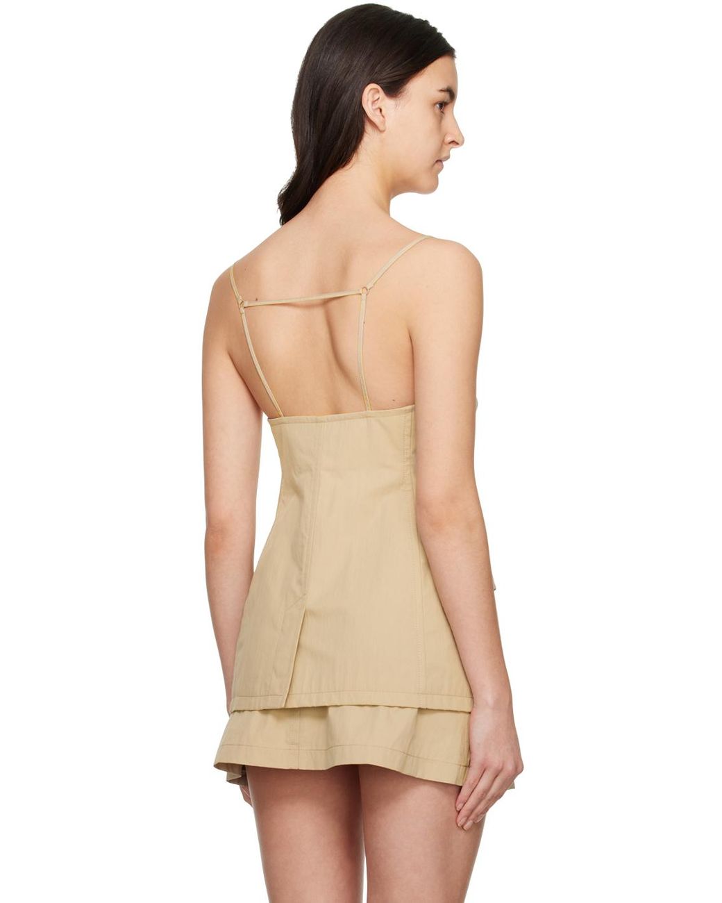 Pushbutton Natural Button Camisole