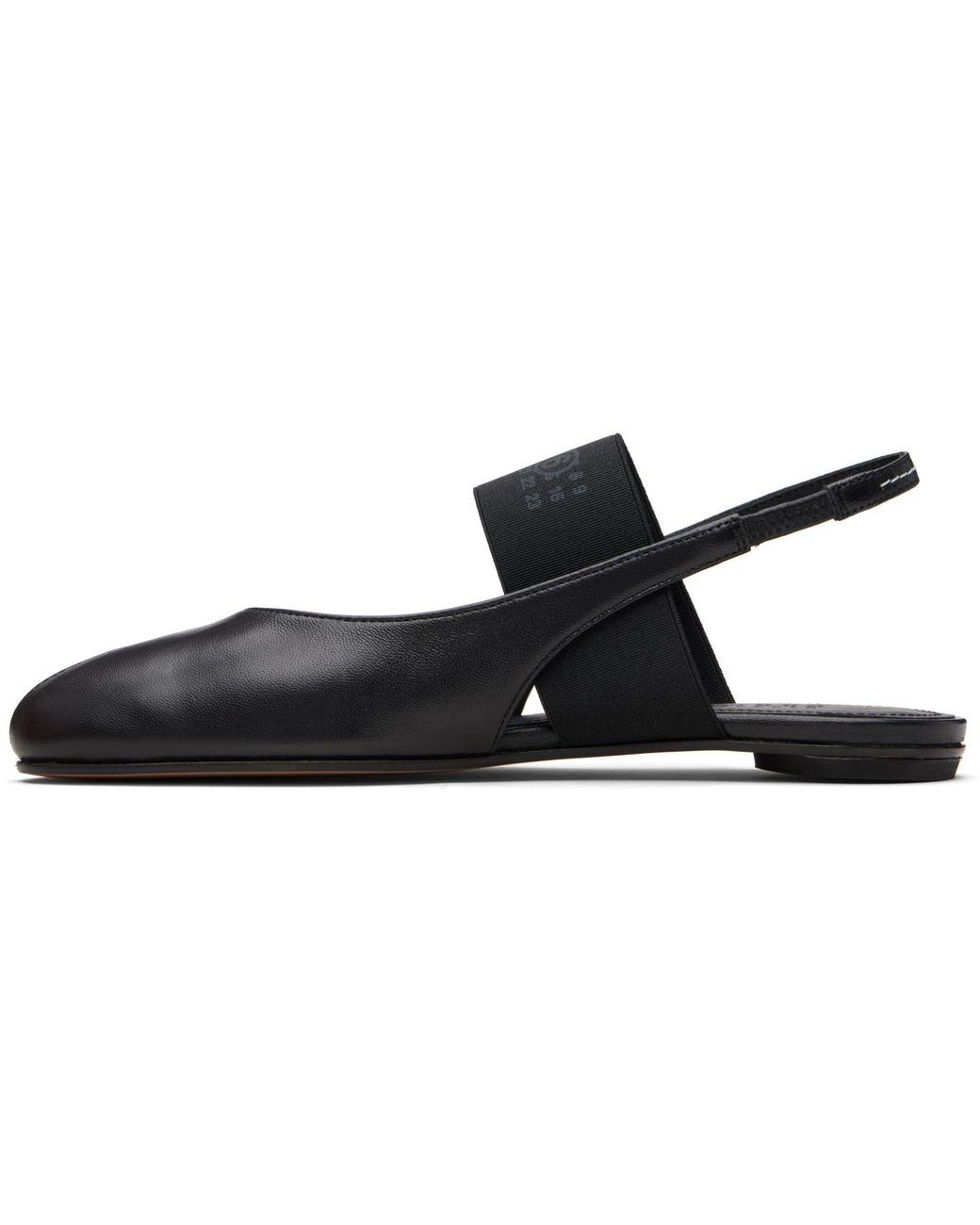 MM6 by Maison Margiela Black Anatomic Numeric Slingback Sandals