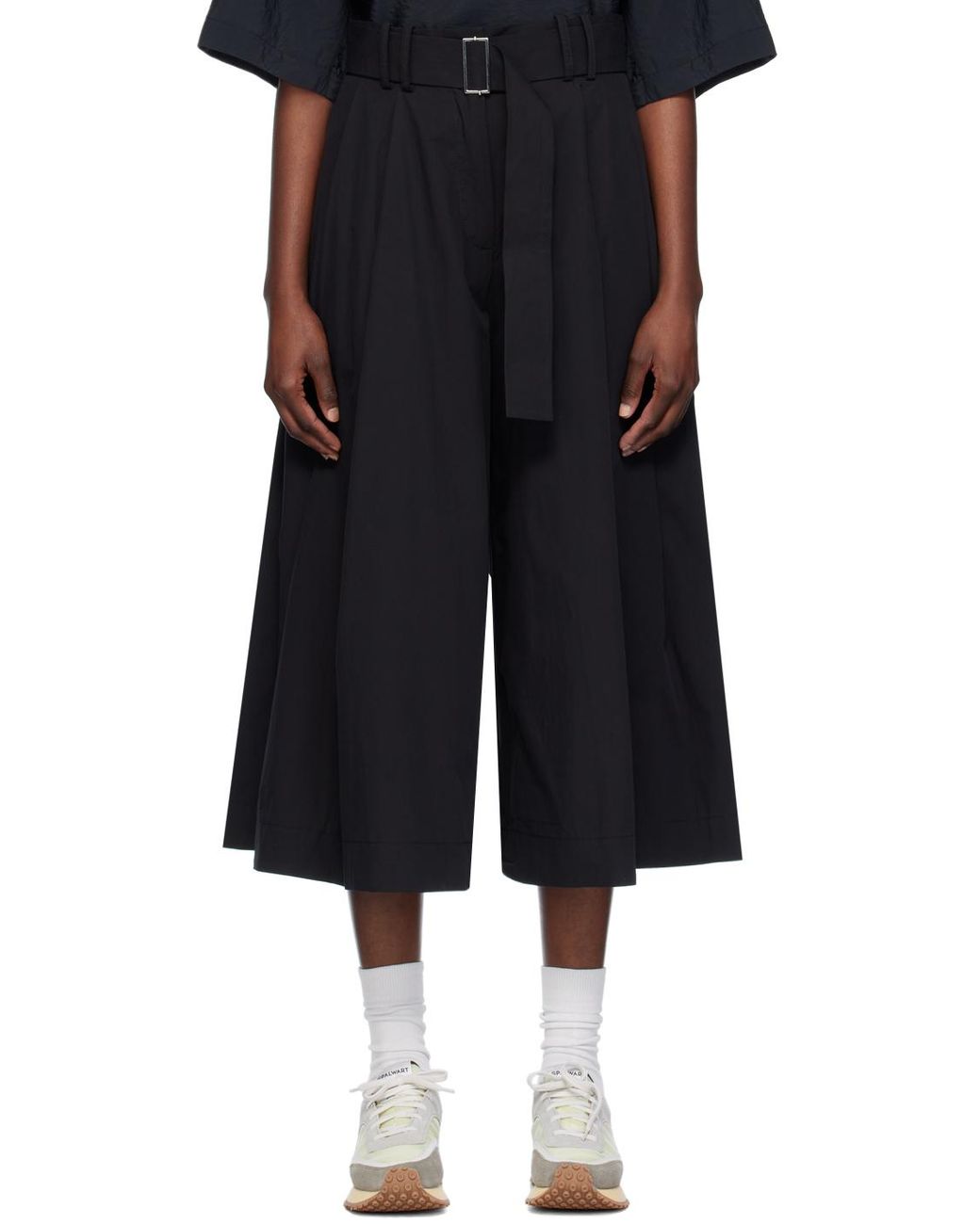 Studio Nicholson ブラック ベルト トラウザーズ ブラック | Lyst