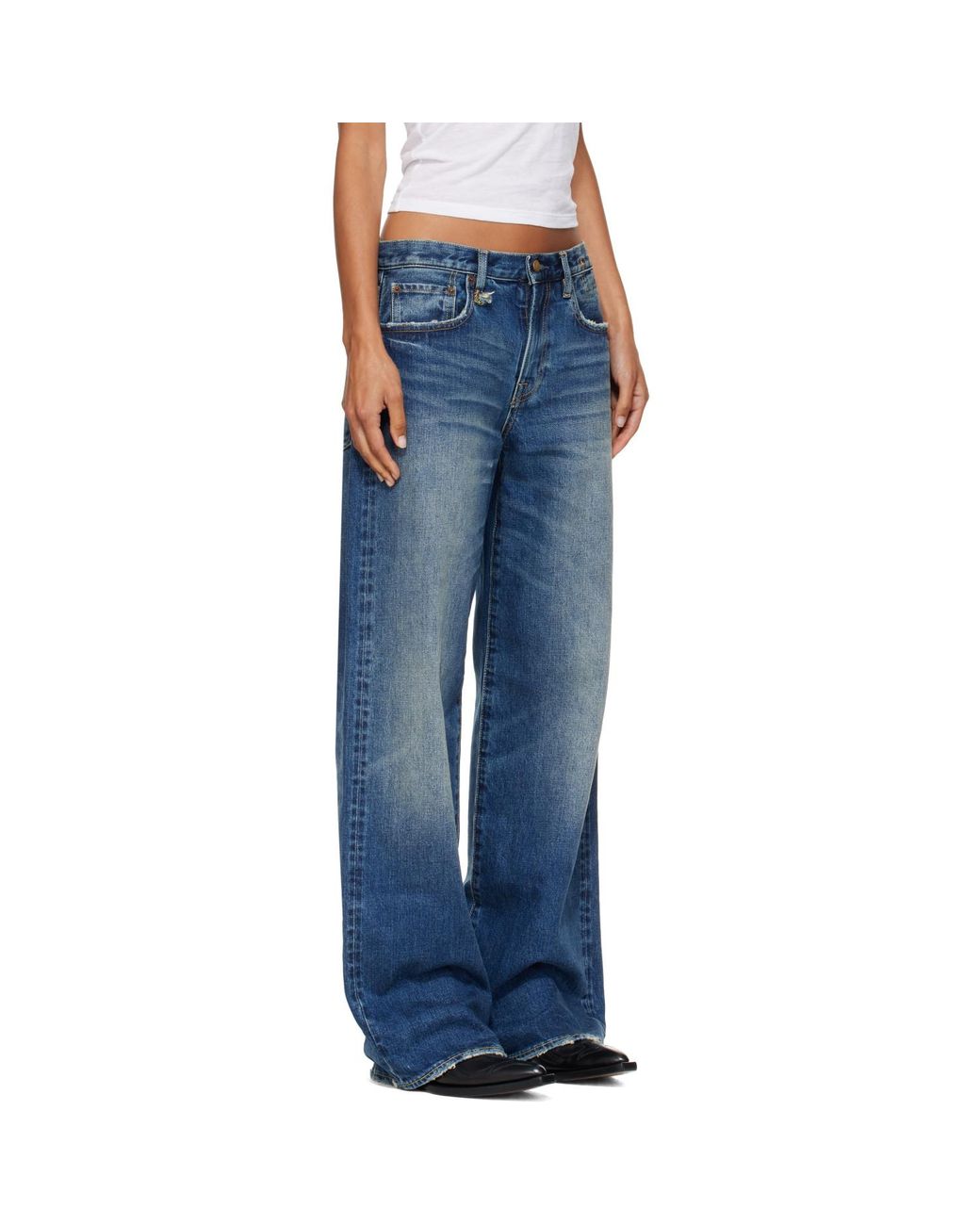 R13 Blue D'Arcy Loose Jeans