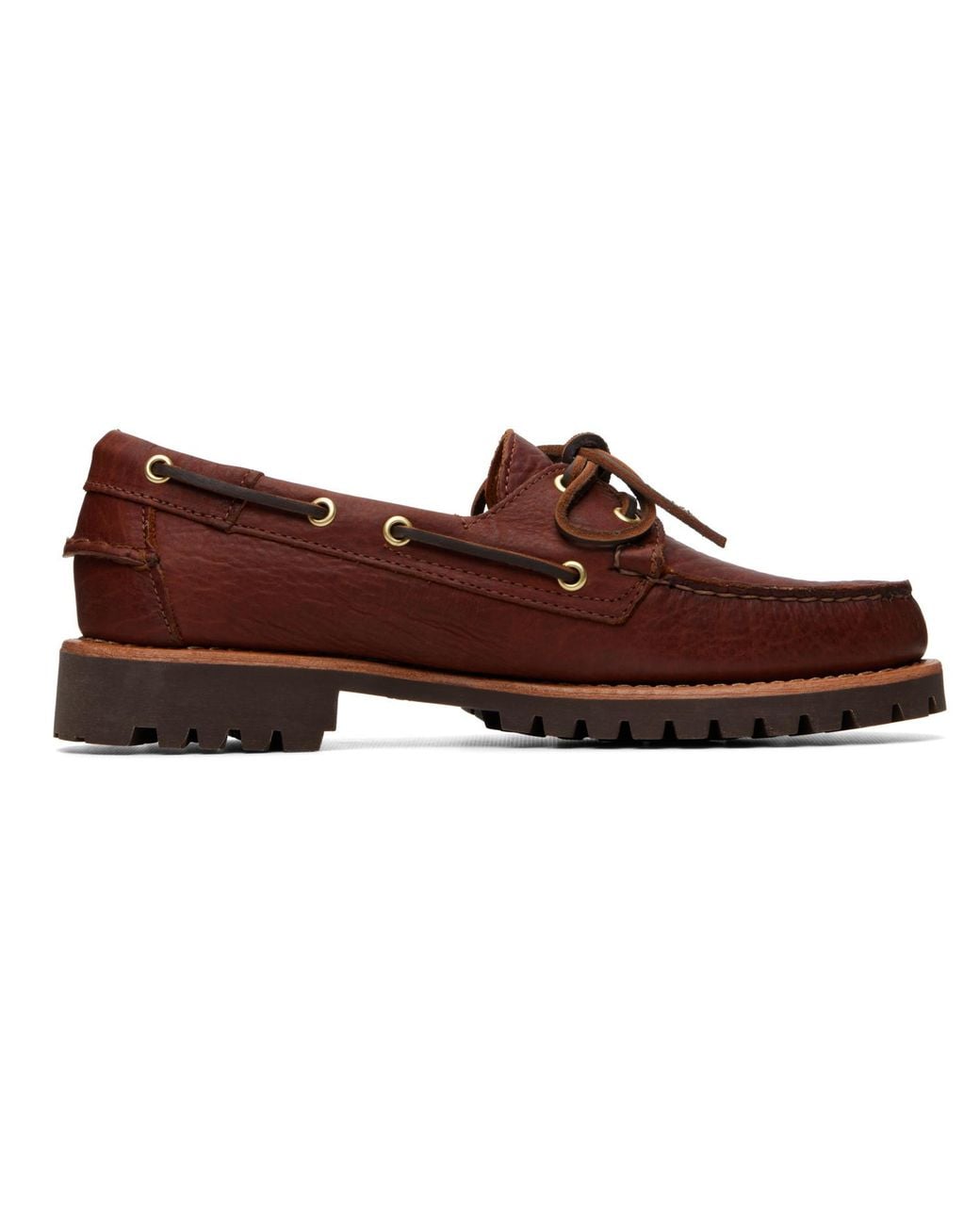 Sebago Brown Ranger Artisan Momoth Boat Shoes for men