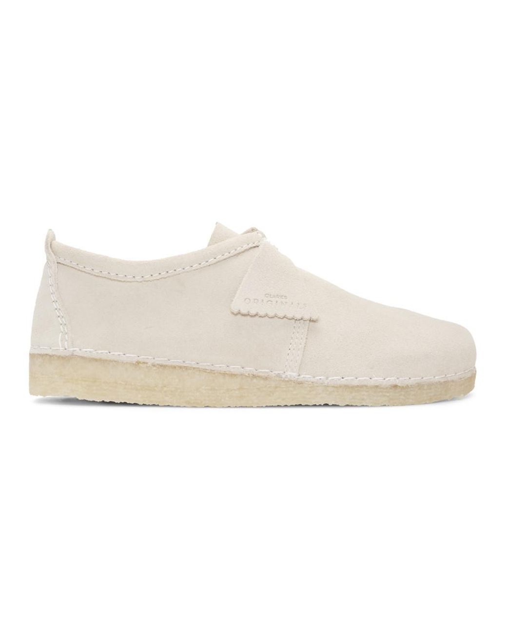 Clarks Off white Suede Ashton Derbys for Men Lyst UK