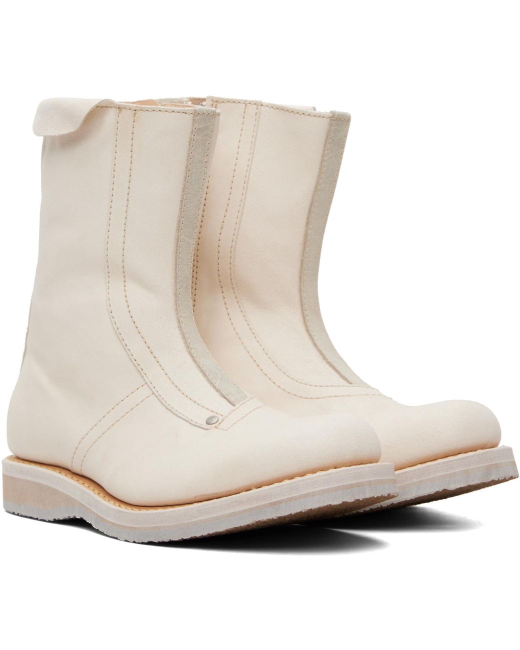 Our Legacy Natural Off- Moto Boots for men