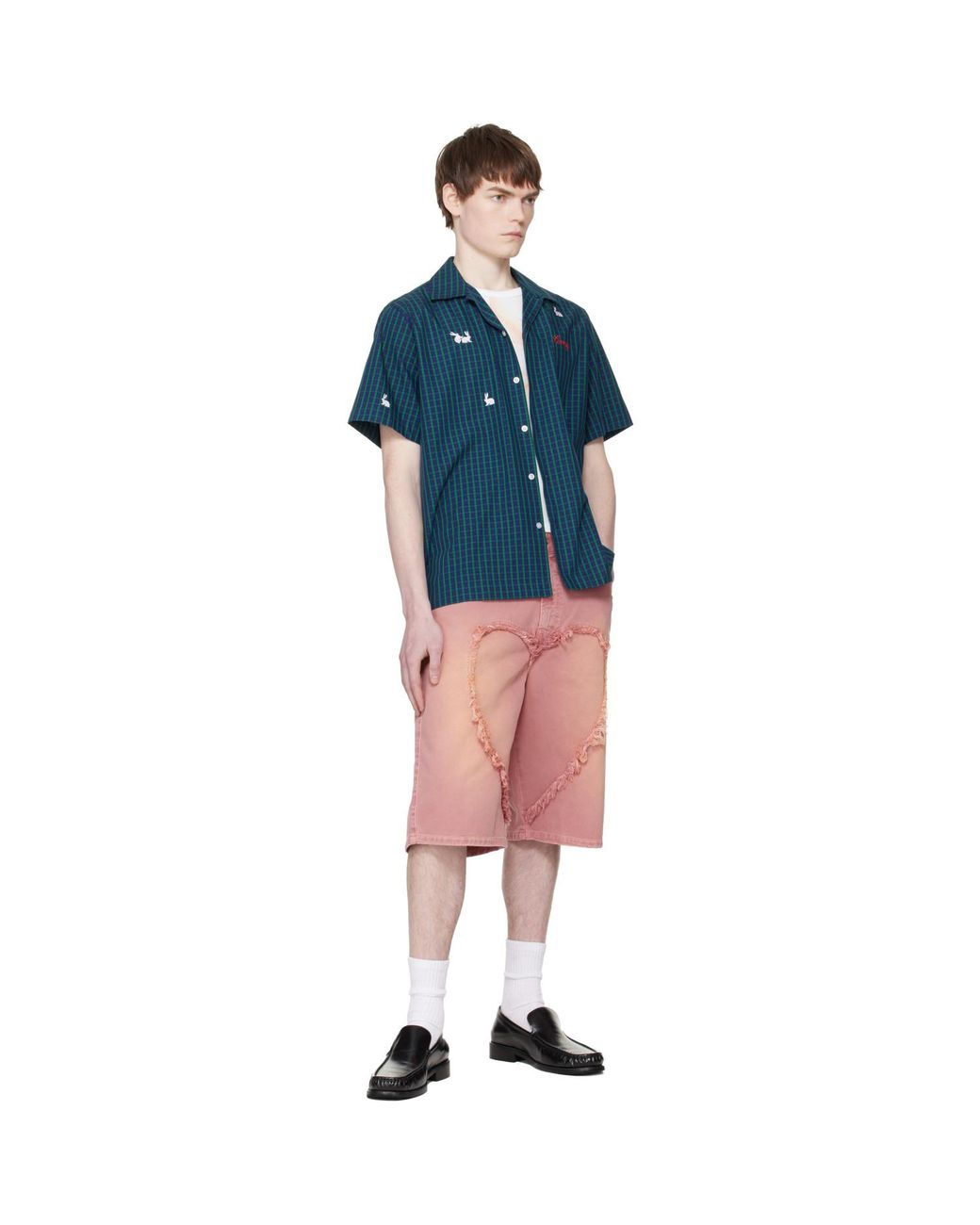 Carne Bollente Blue 'Check Me Out' Shirt for men