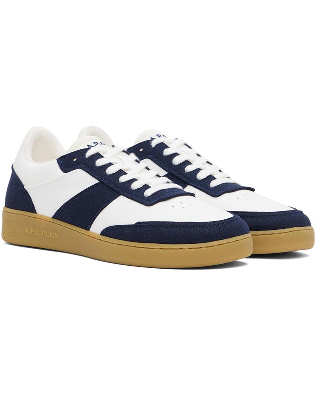 Plain navy shop trainers