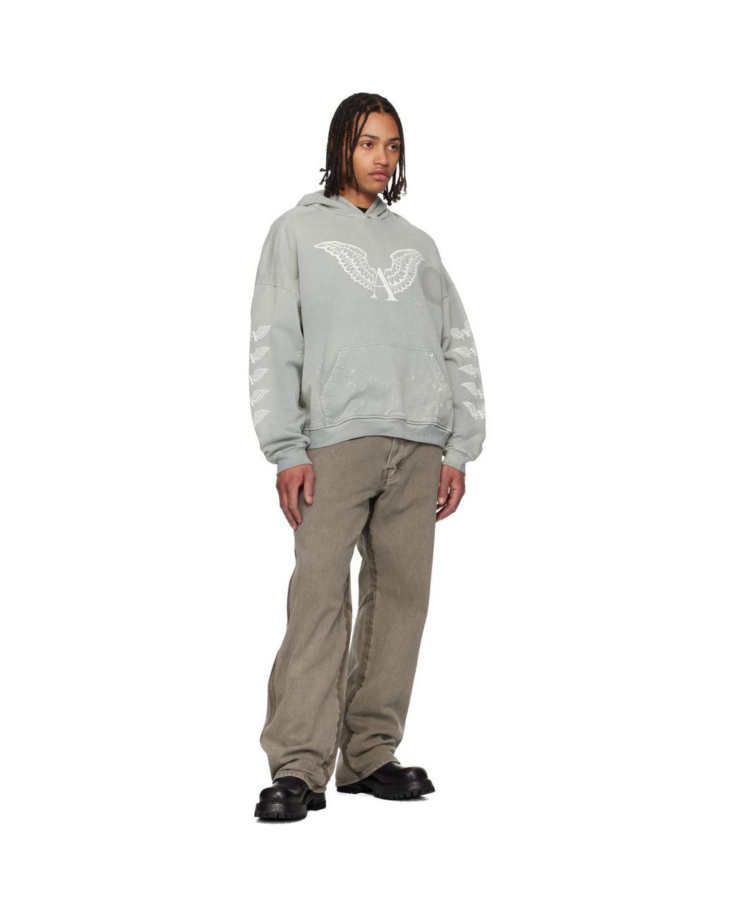 Pull À Capuche Gris À Logos ALEXANDER DIGENOVA pour homme en coloris Gray