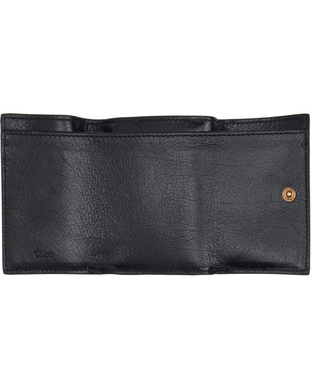Chloé Black Mini Paddington Tri-Fold Wallet