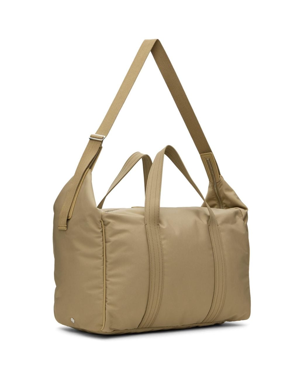 The Row Metallic Beige Logan Duffle Bag for men