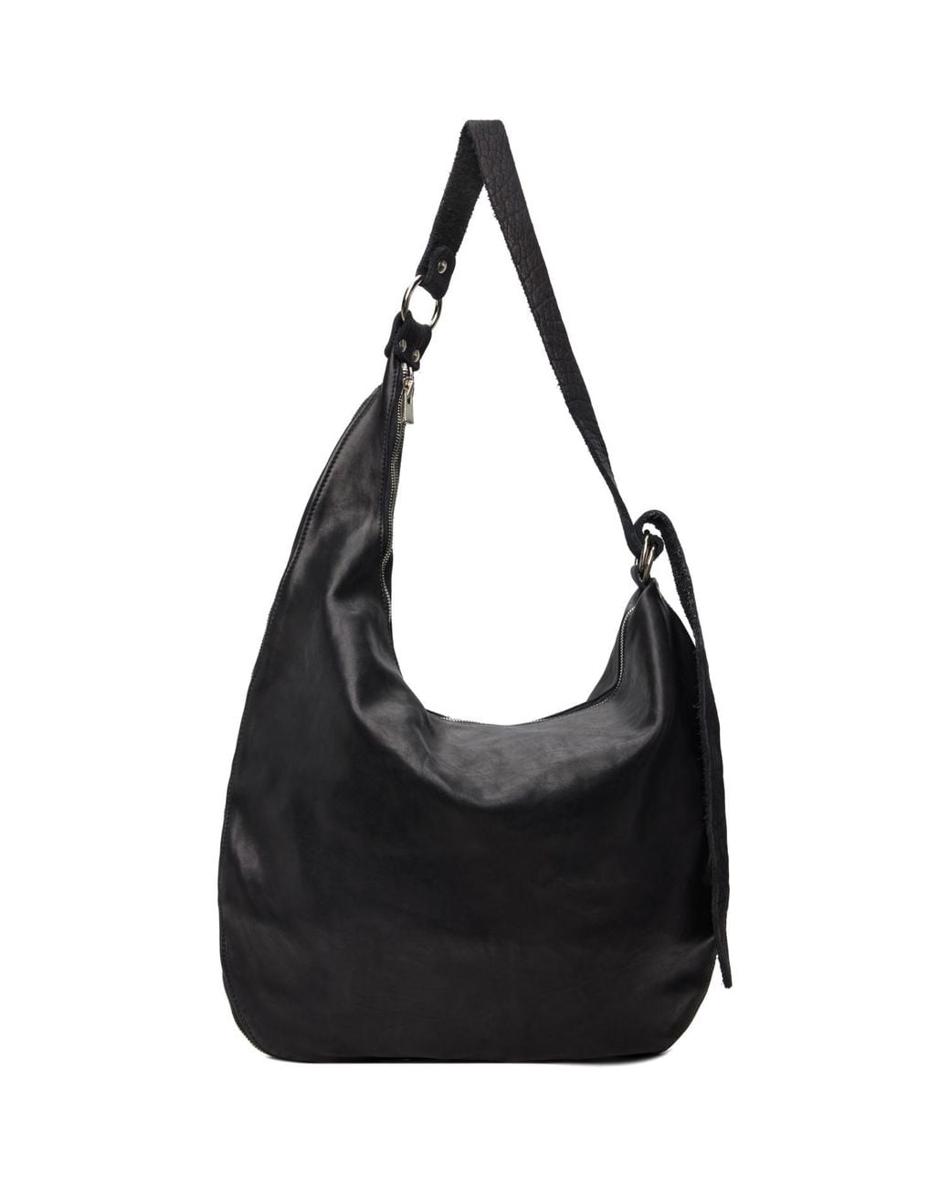 Guidi Black Leather Bag for men