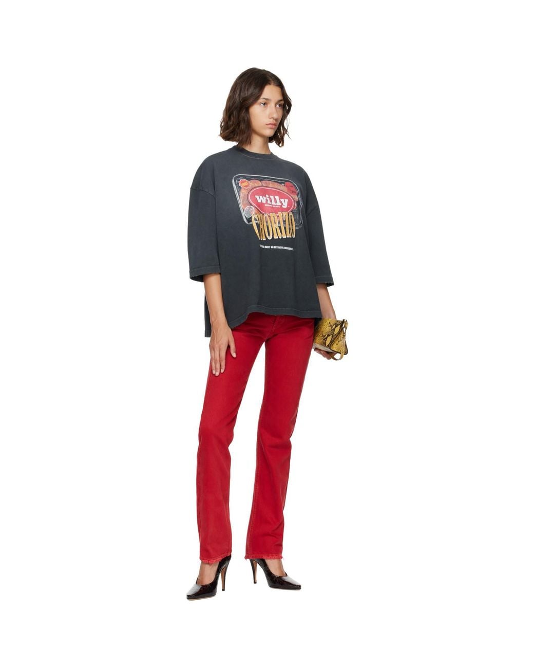 Willy Chavarria Red Os 'Especial Chorizo' Buffalo Tee