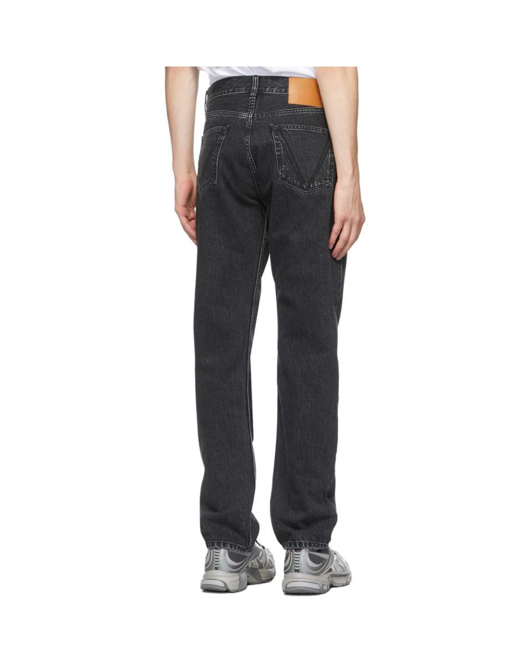Vetements Black Washed Laser Logo Jeans for Men | Lyst