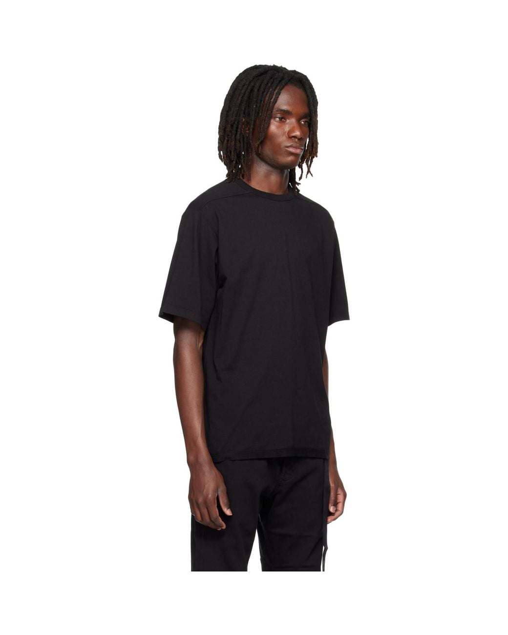 Rick Owens Black Tower Brad T-Shirt for men