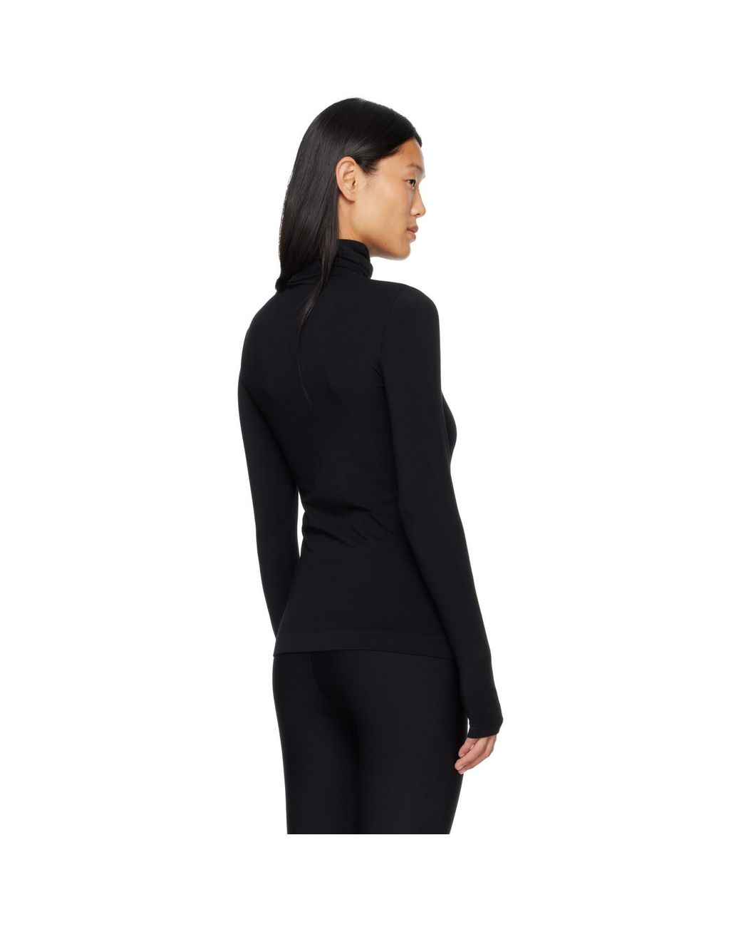 Wolford Black Aurora Long Sleeve T-Shirt