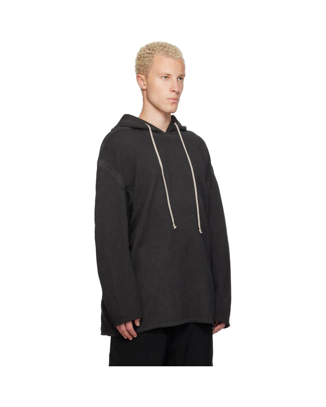 Pull À Capuche Peter Gris Rick Owens pour homme en coloris Black