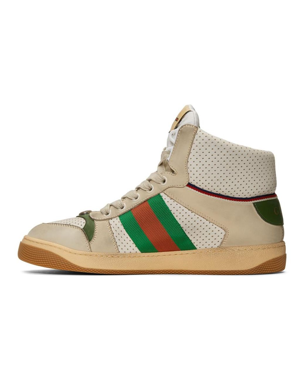 gucci screener sneakers high top