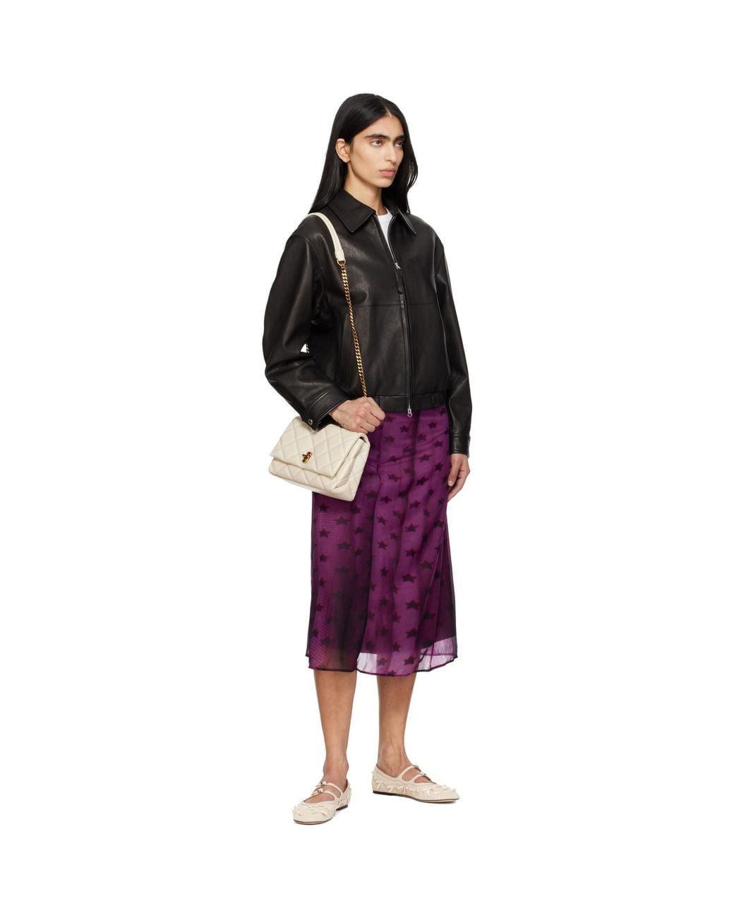 Marc Jacobs Natural Off- 'The Quilted Slim Dual Convertible' Shoulder Bag