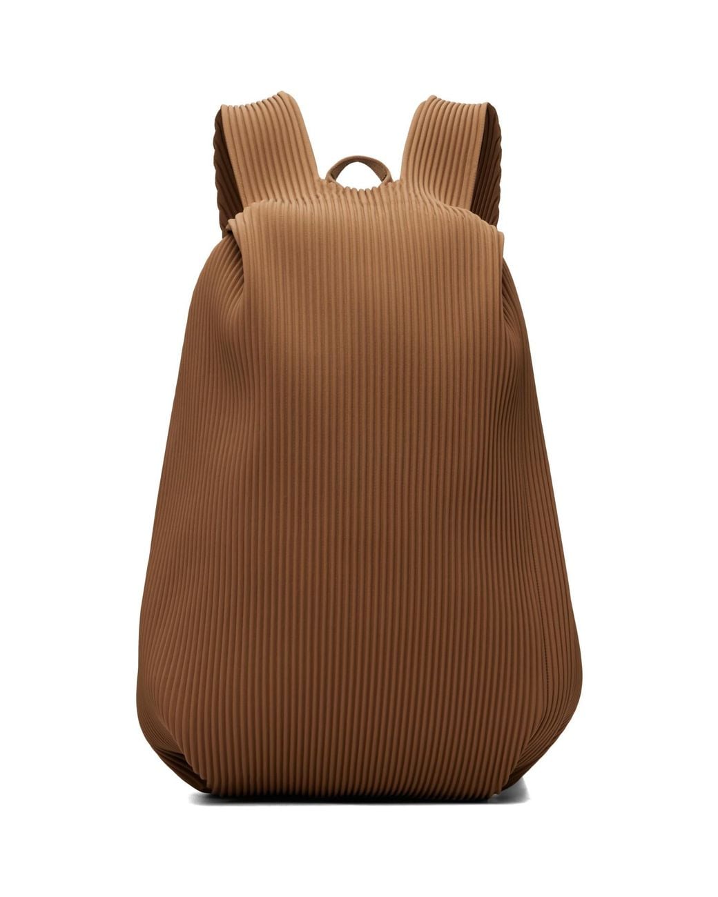Homme Plissé Issey Miyake Brown Pleats Backpack for men