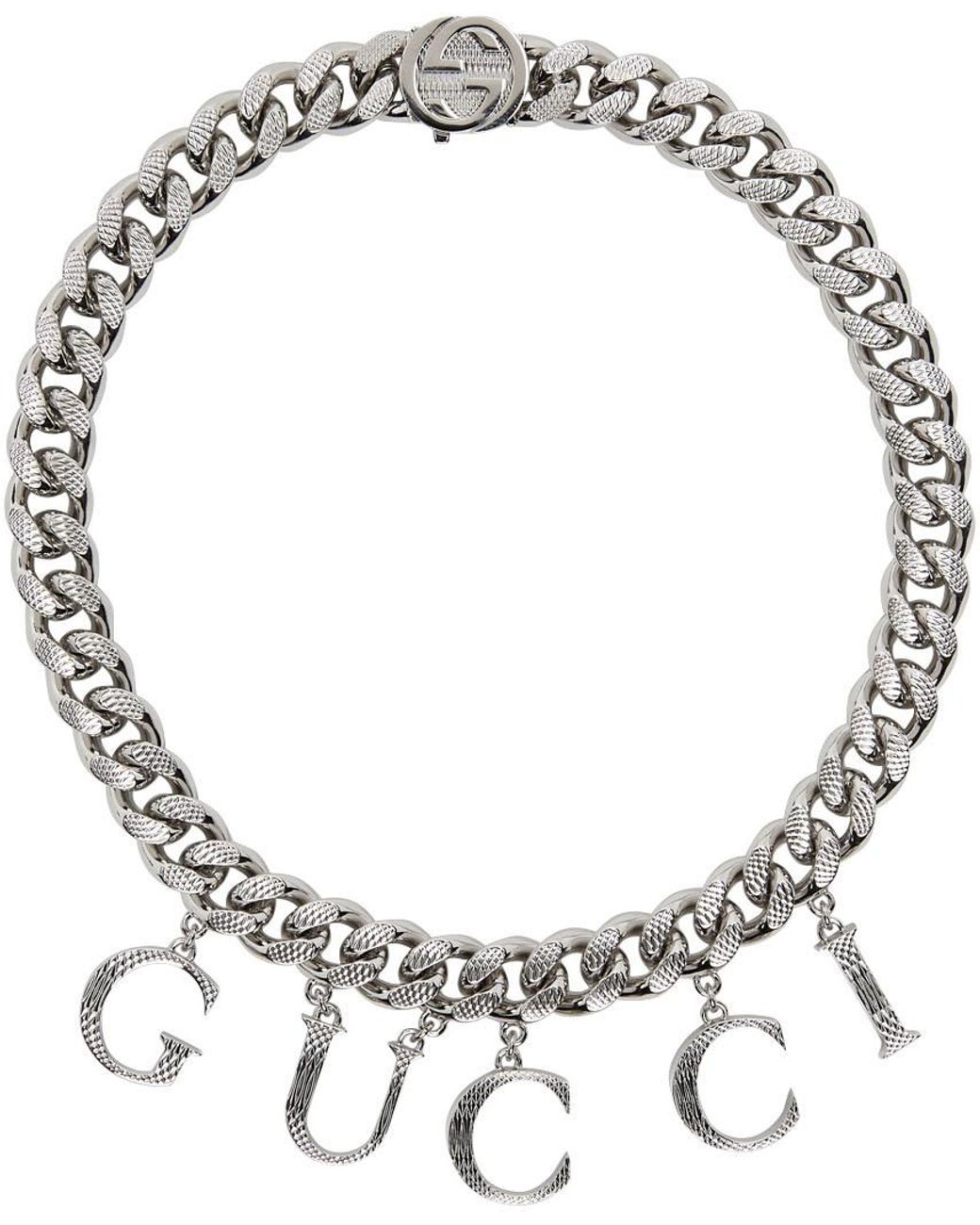 Gucci Script Choker Necklace | Lyst