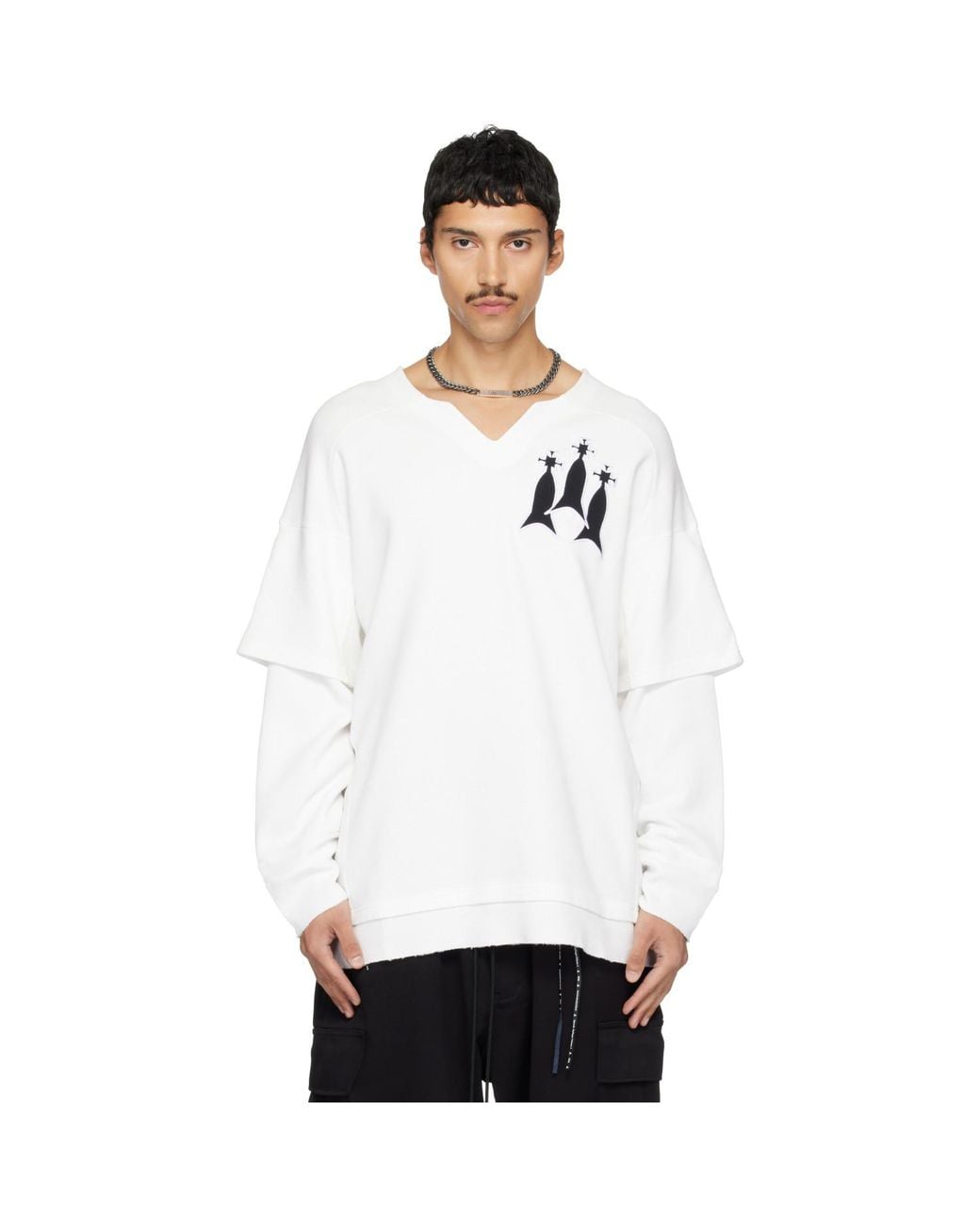 Who Decides War White Futbal Jersey Long Sleeve T-Shirt for men