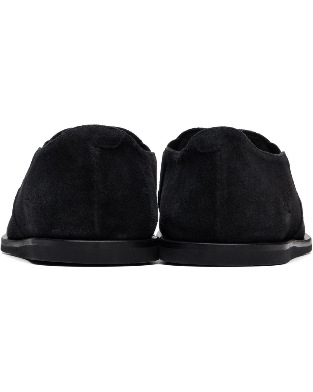 Common Projects Black Suede Slip-On Loafers for men