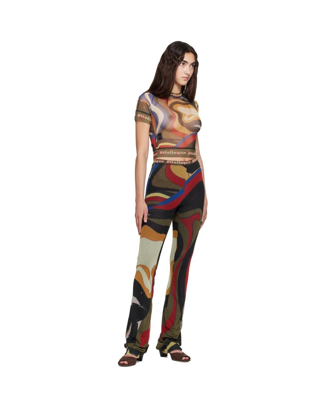 OTTOLINGER Blue Mesh Lounge Pants