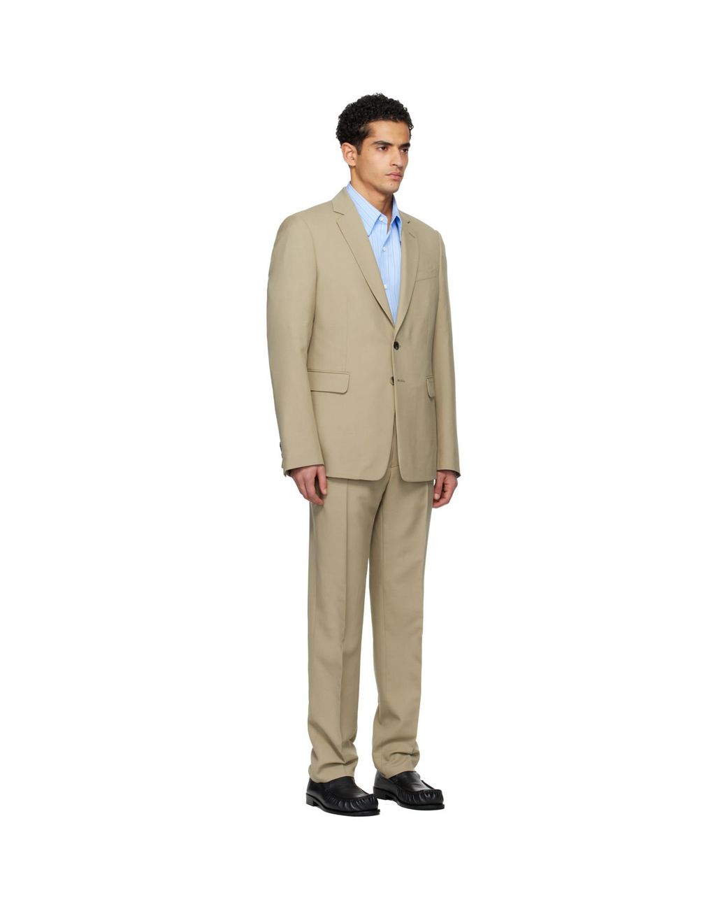 Dries Van Noten Black Single-Breasted Suit for men