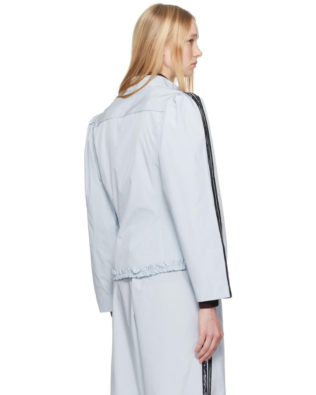 Sandy Liang White Eileen Jacket