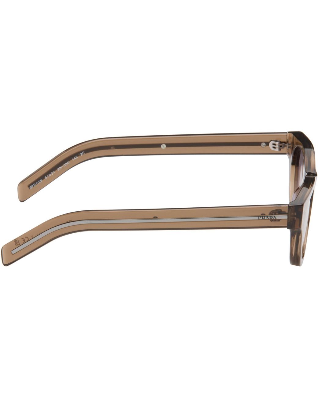 Prada Brown Taupe Pr C09S Sunglasses